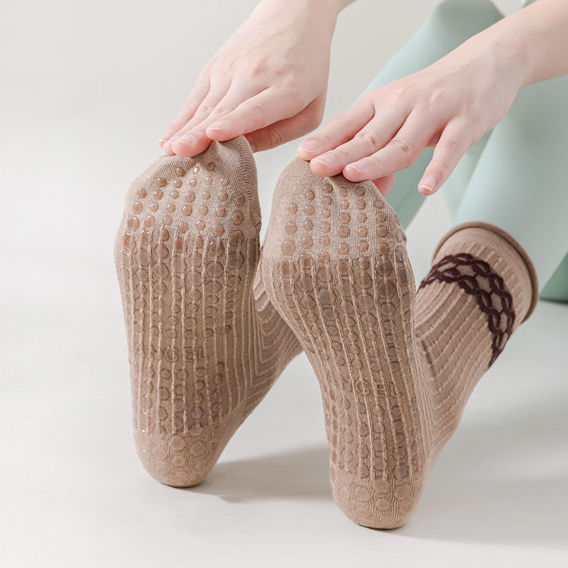 Yoga Socks Women Cotton Roll-e - Medias Para Pilates Y Yoga 评论和价格